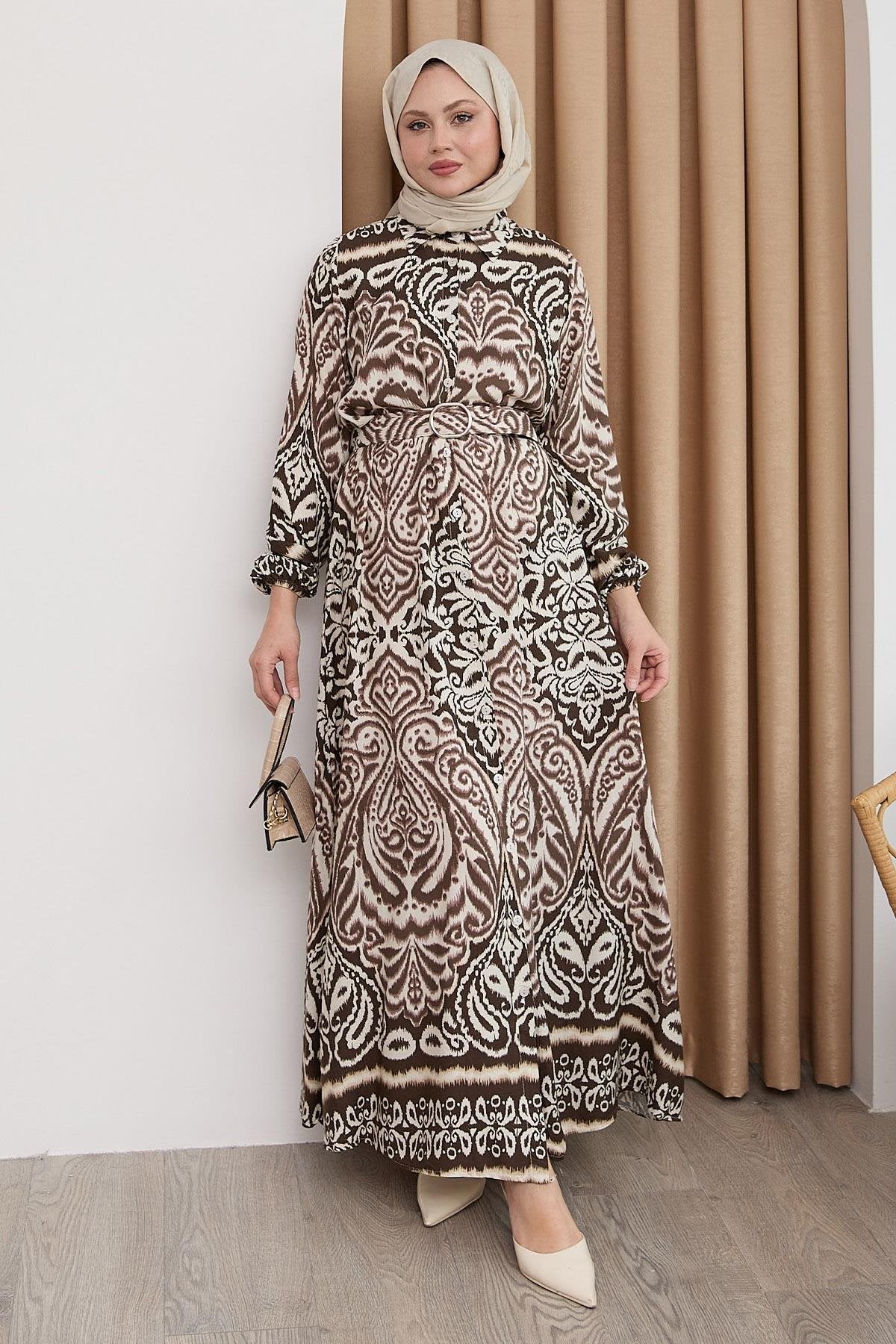 Sude Dress in Brown