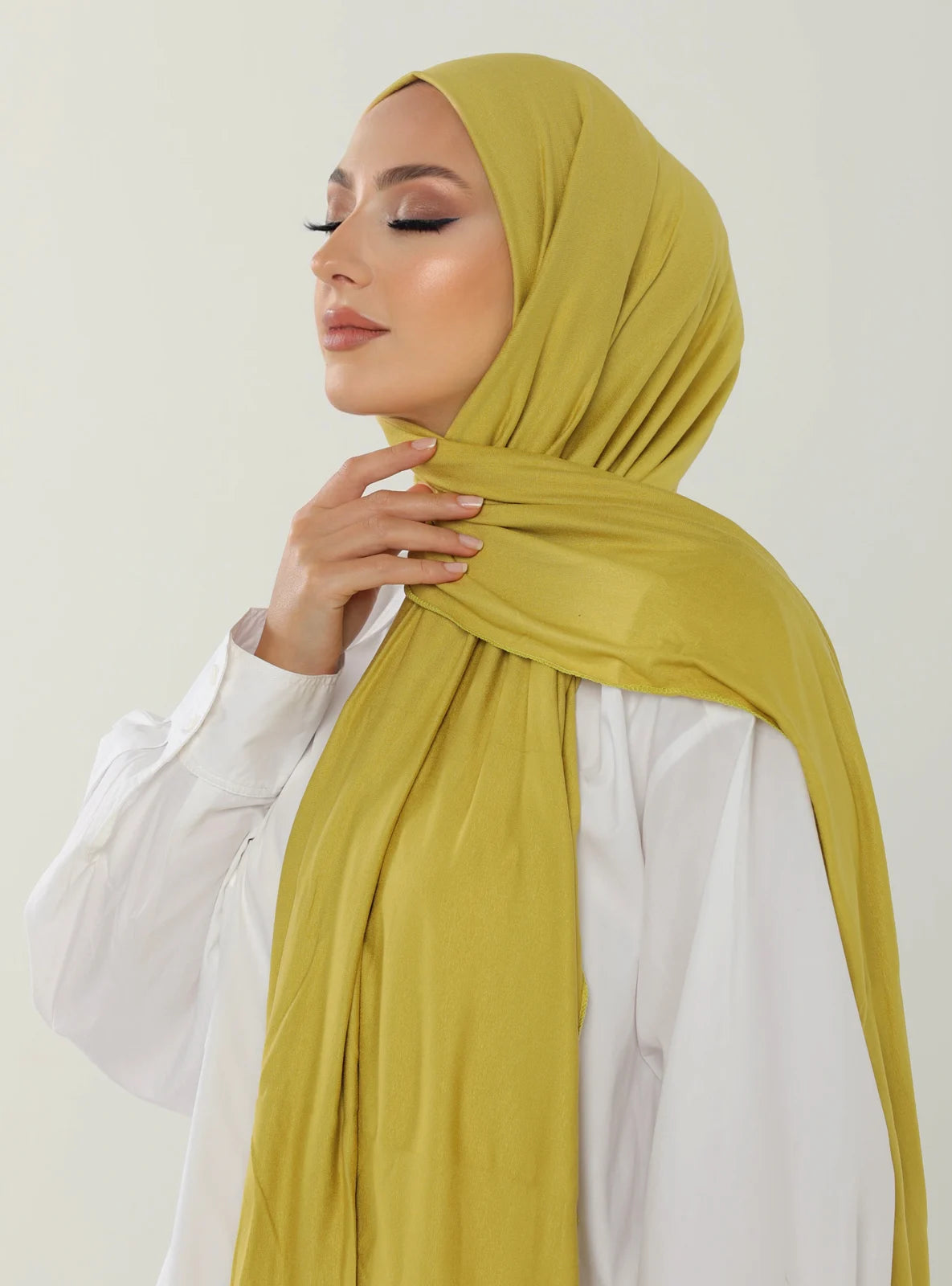 Jersey Hijab - Mustard