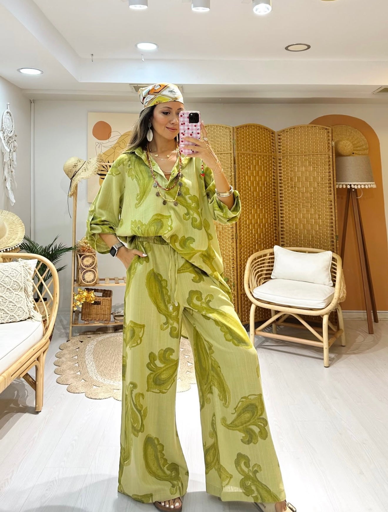Bohemian Pistachio Set