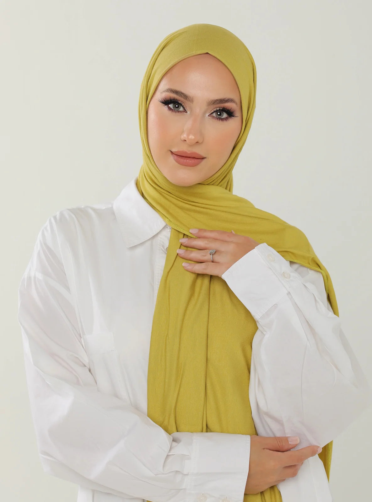 Jersey Hijab - Mustard