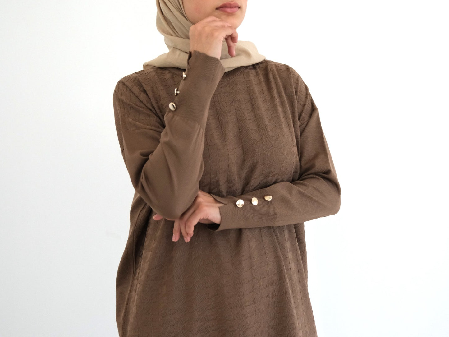 Cool-Touch Houndstooth Tunic