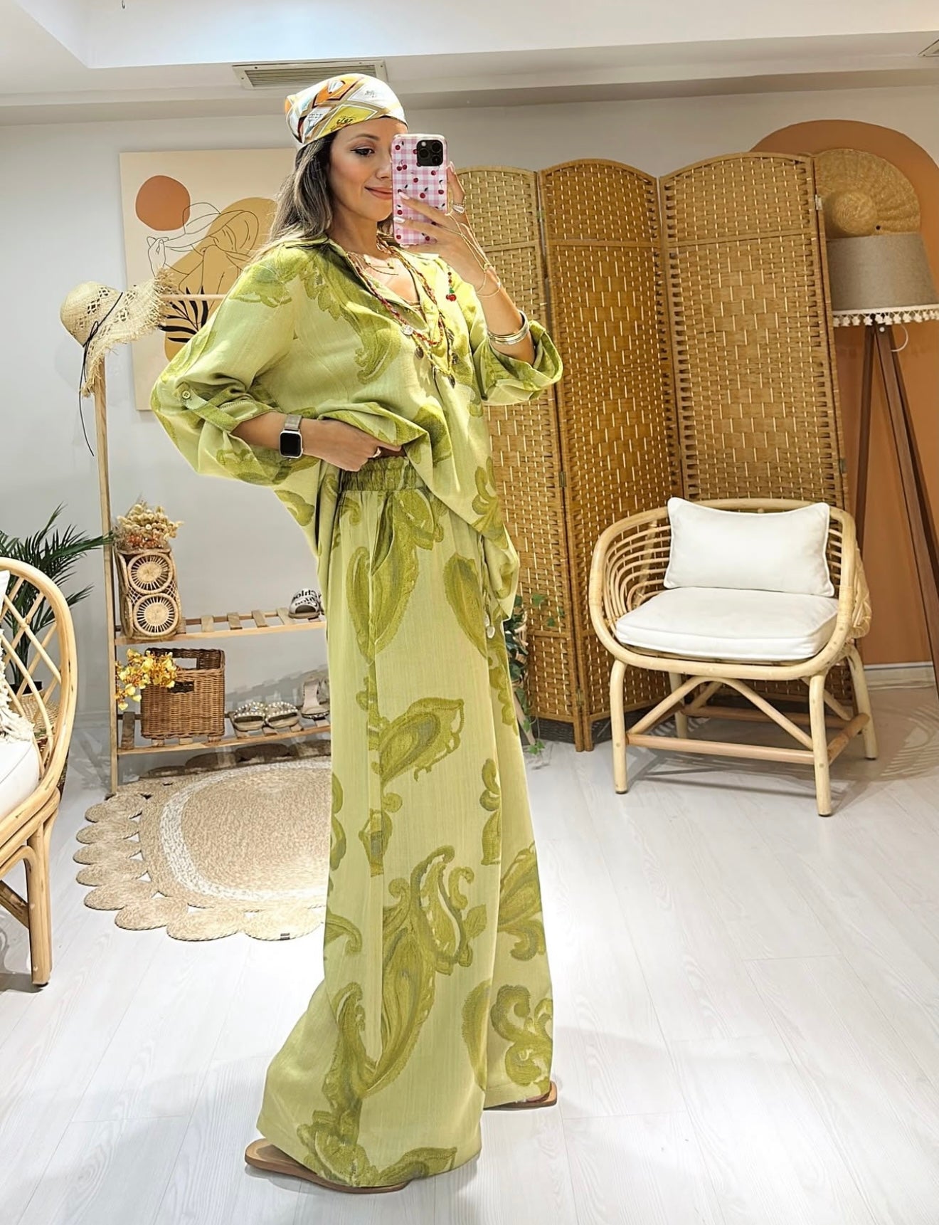 Bohemian Pistachio Set