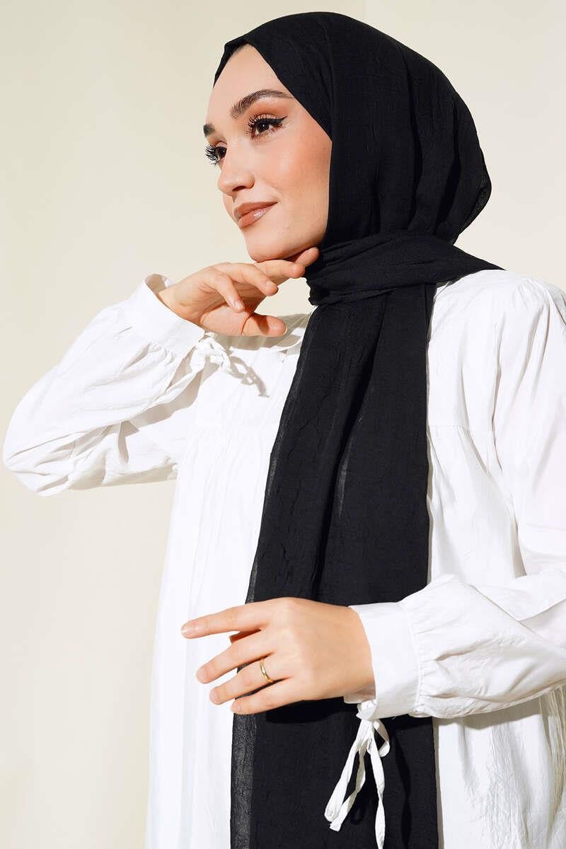 Bamboo Crush Hijab - Black