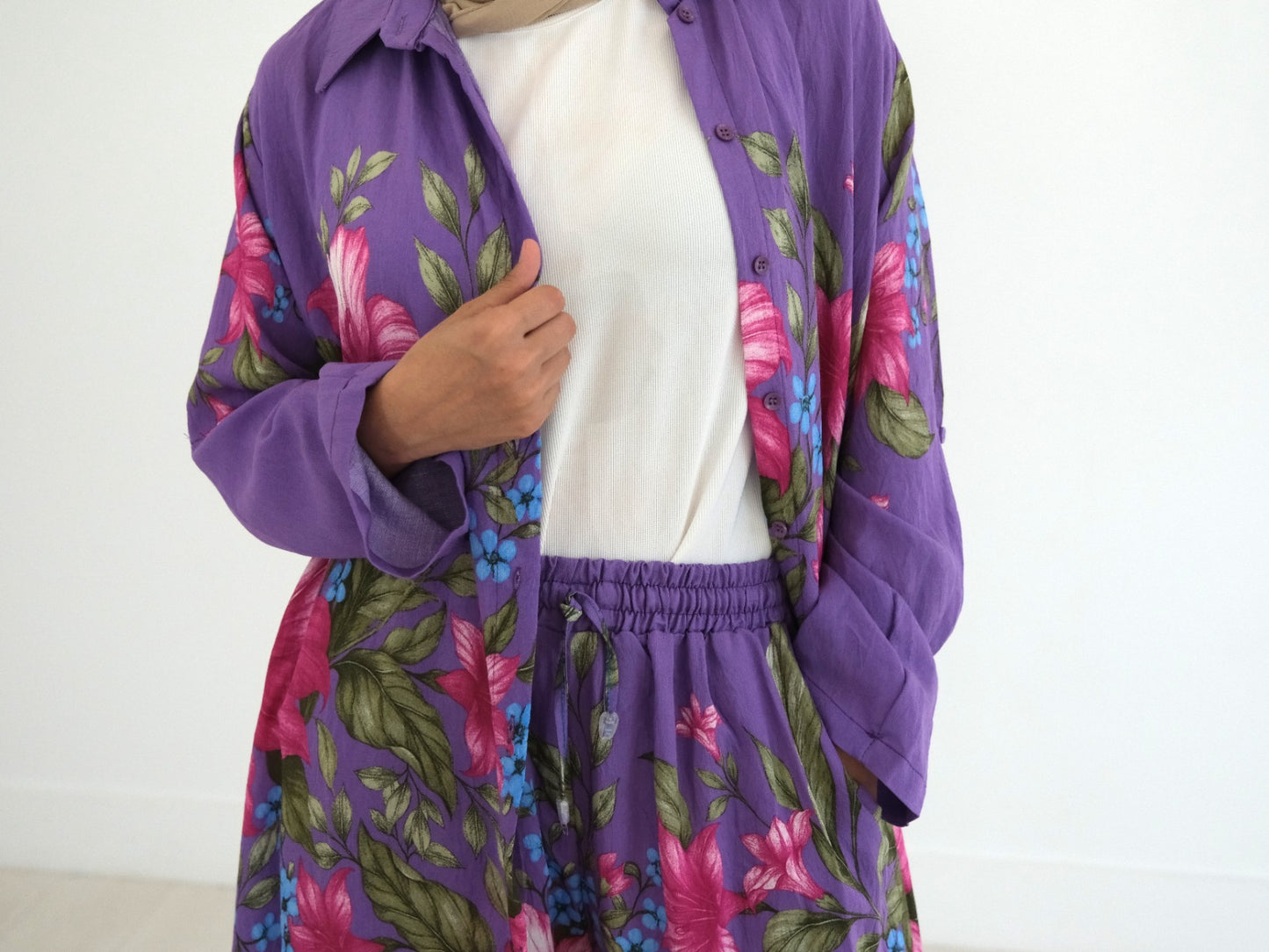 Petals & Purple Pant Set