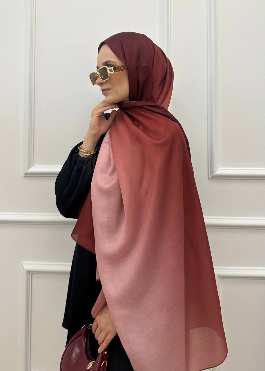 Ombre Hijab - Peach