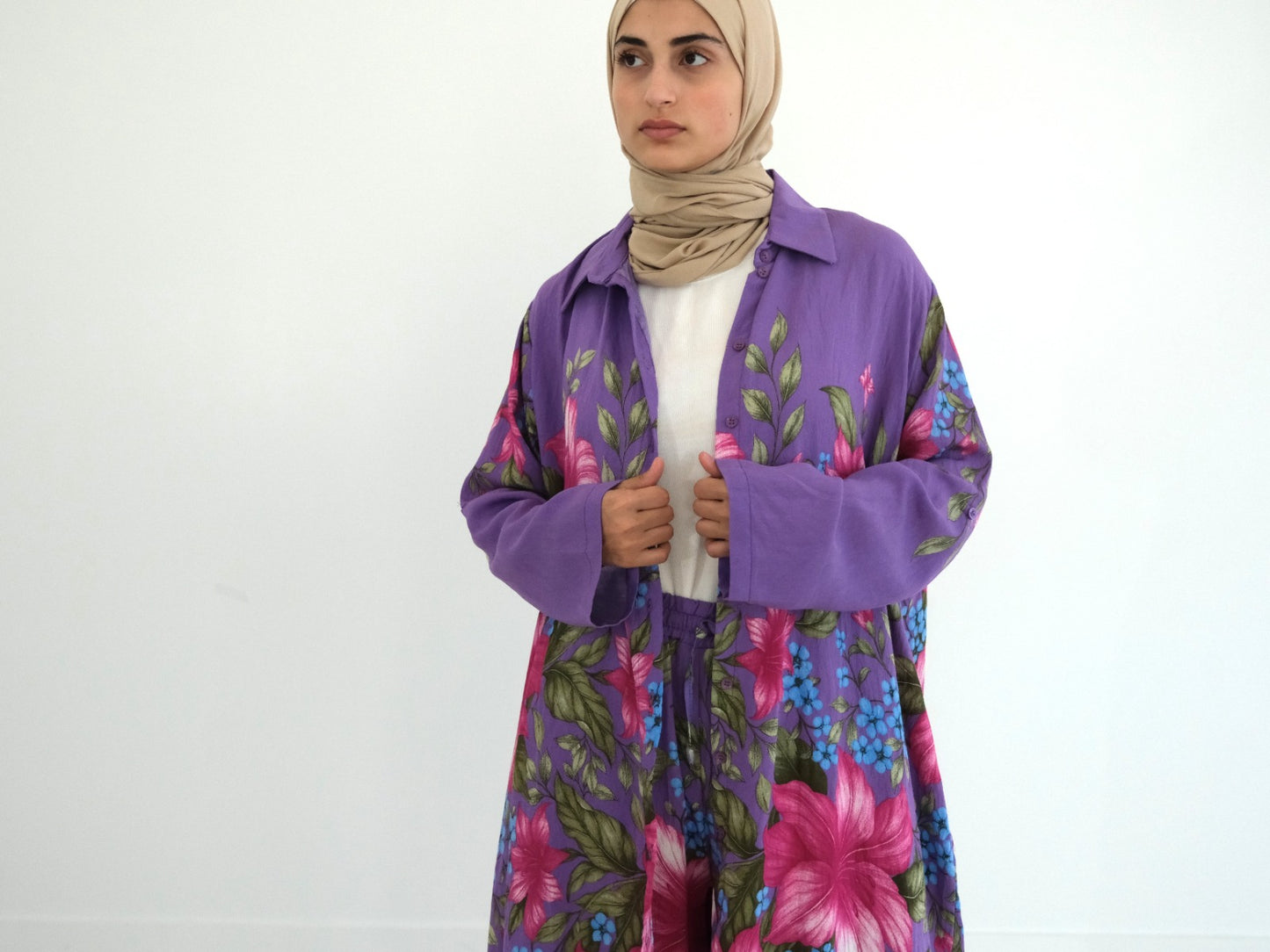 Petals & Purple Pant Set