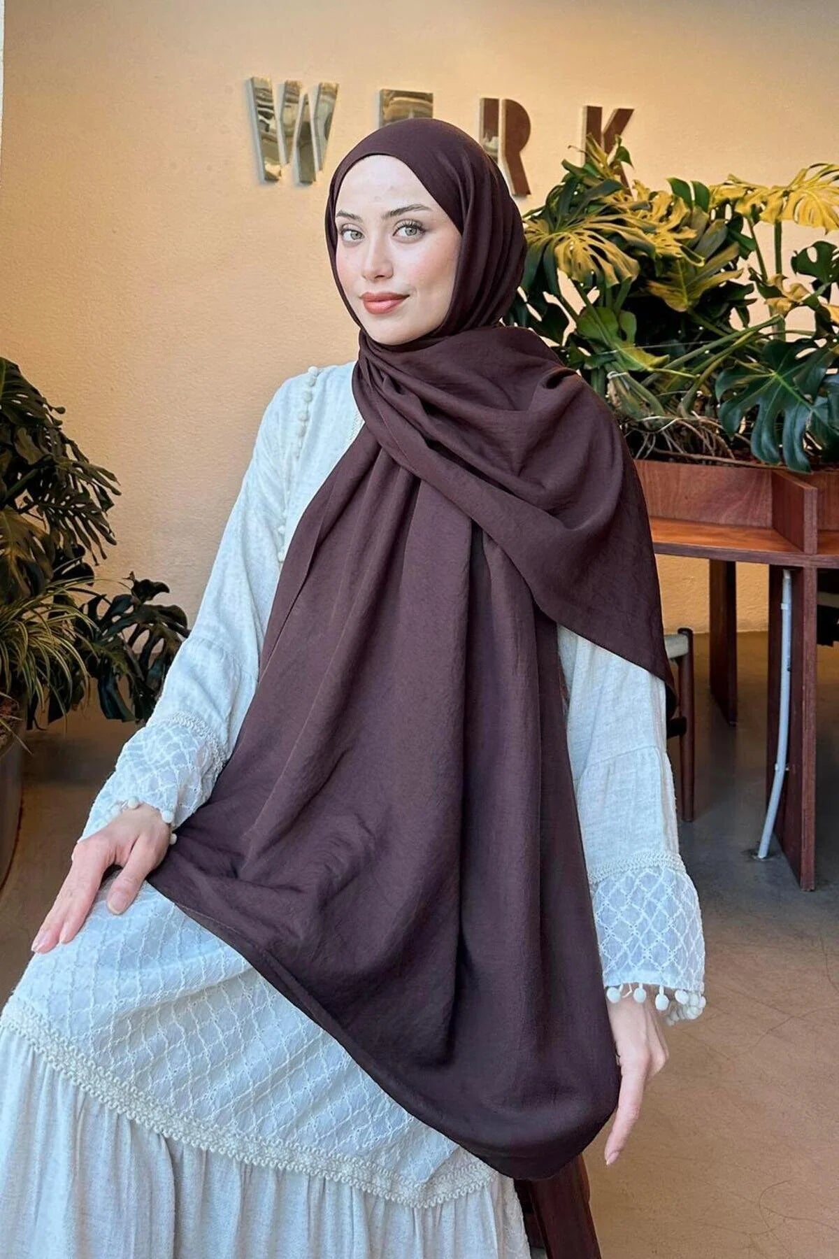Comfort Cotton Hijab - Bitter Brown