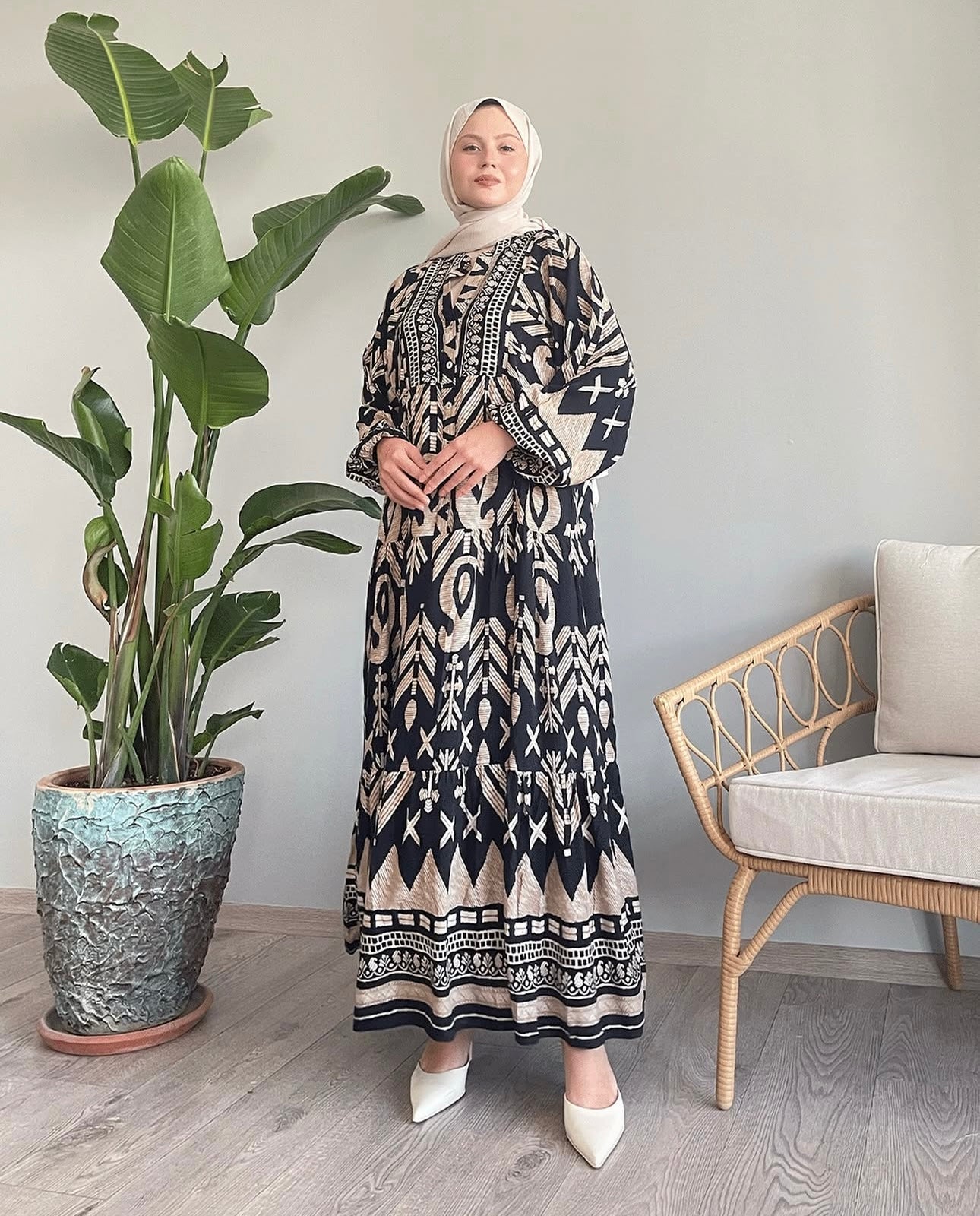 Lightweight Viscose Modest Dress