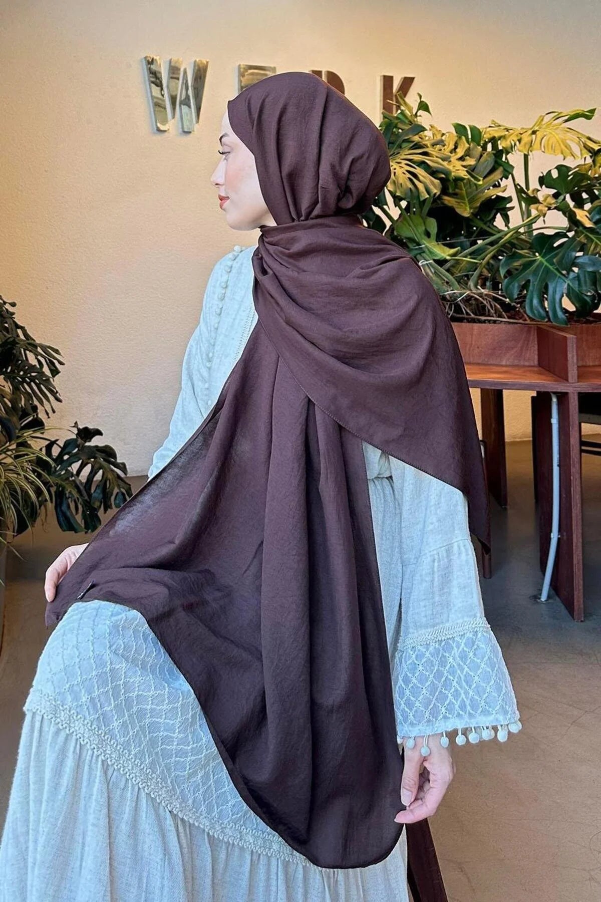 Comfort Cotton Hijab - Bitter Brown
