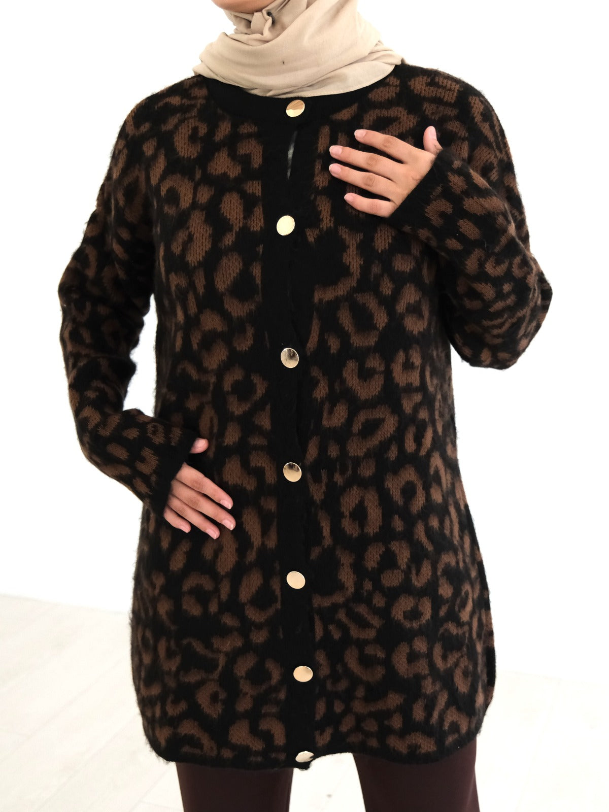 Leopard Print Cardigan