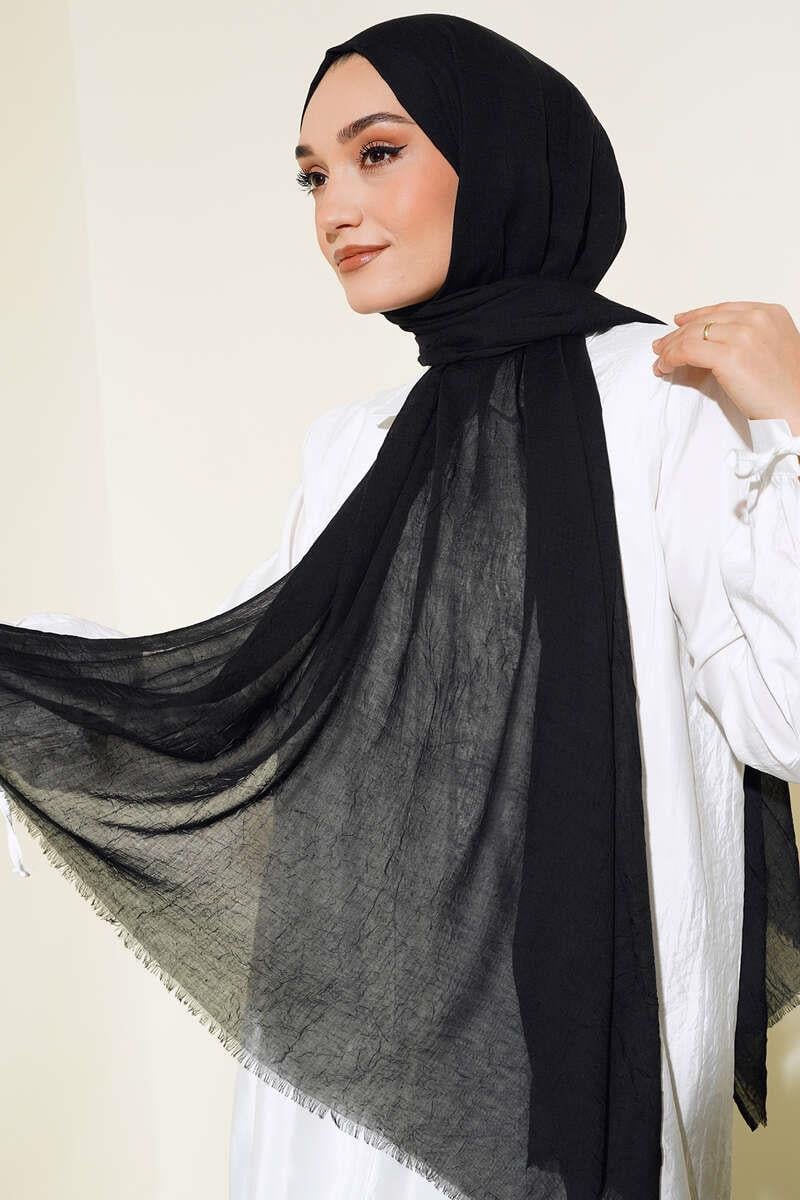 Bamboo Crush Hijab - Black
