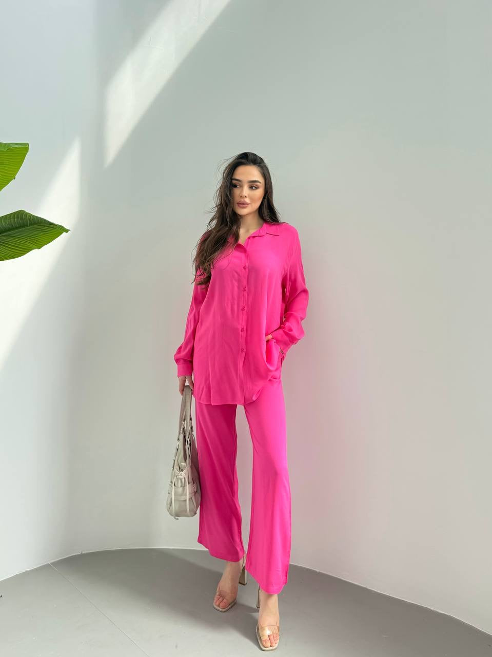 Summer Pant Set - Hot Pink