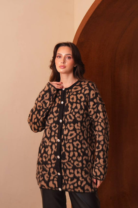 Leopard Print Cardigan