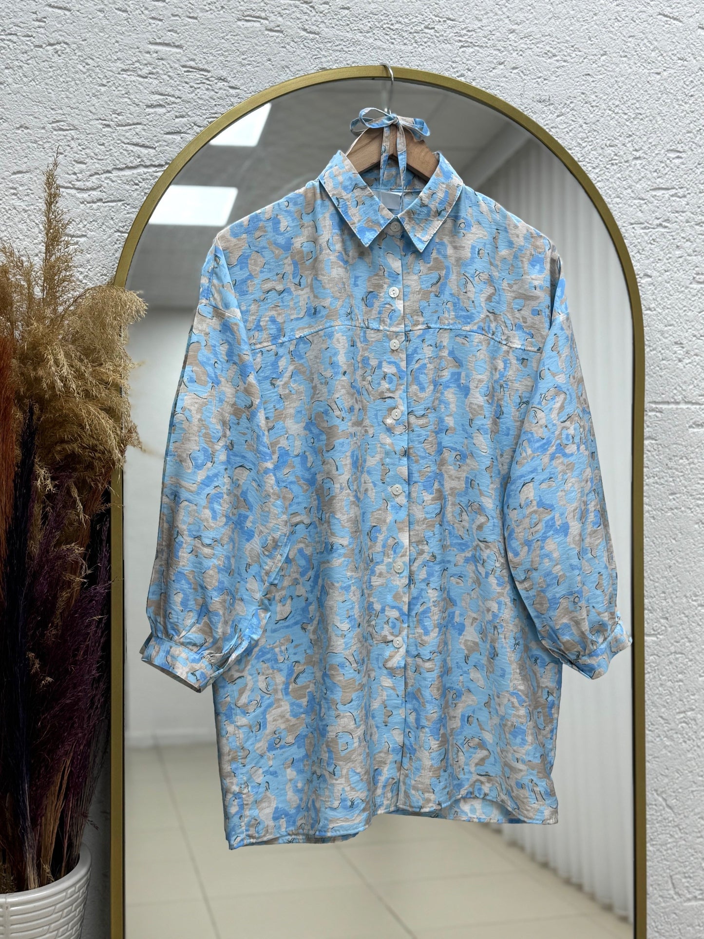 Abstract Tunic - Blue