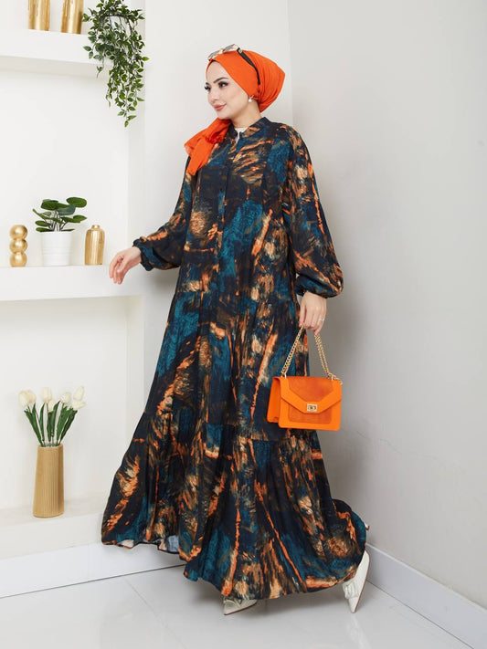 Aurora Abstract Dress