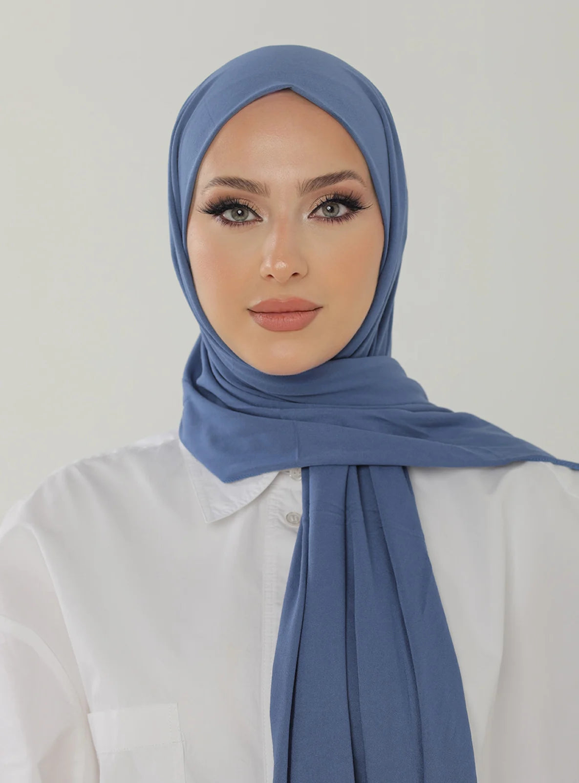 Jersey Hijab - Soft Blue