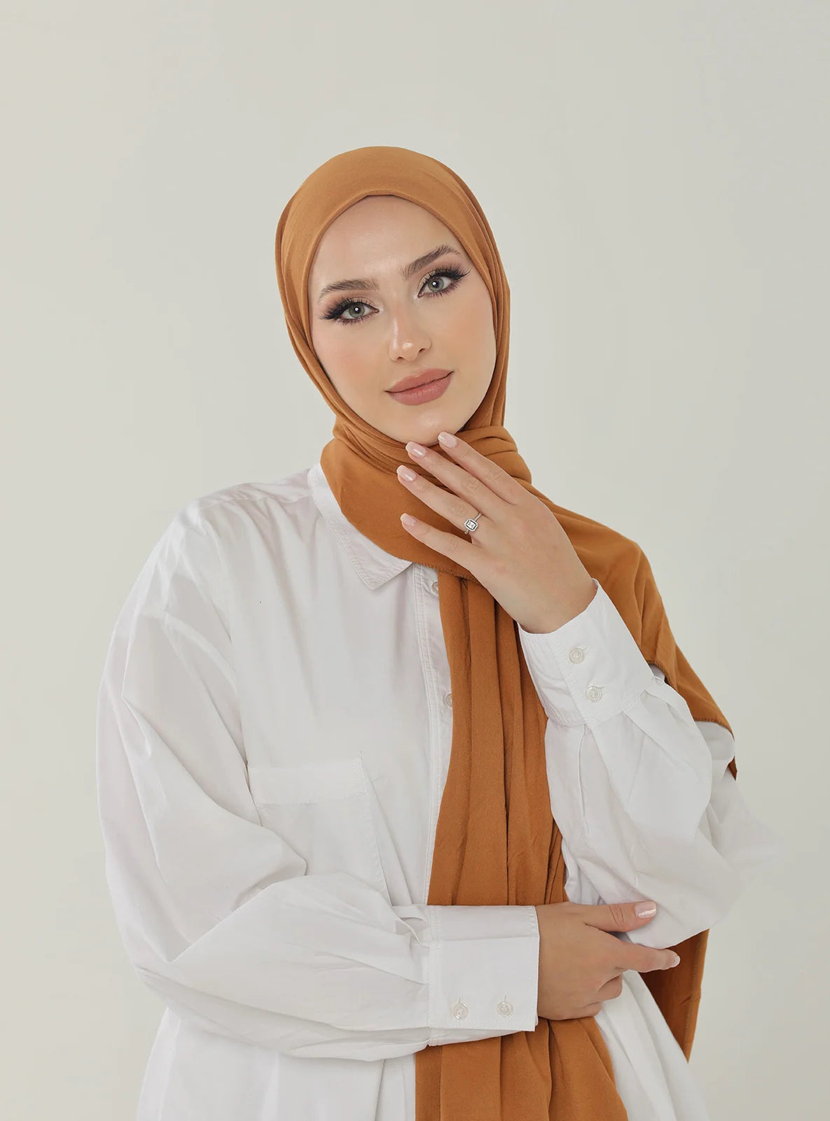 Jersey Hijab - Pumpkin