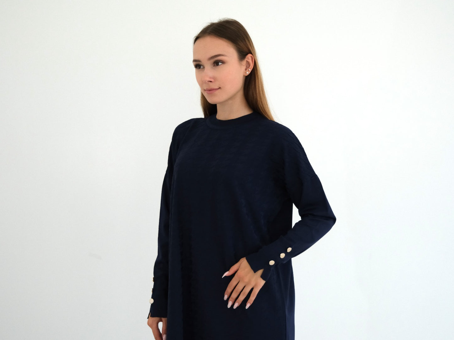 Cool-Touch Houndstooth Tunic