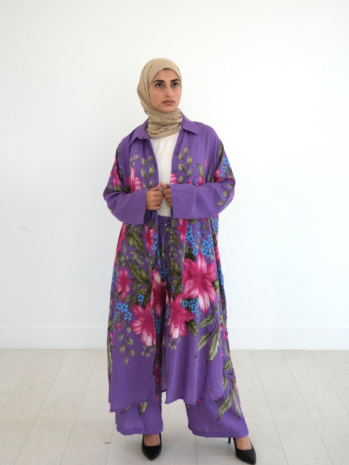 Petals & Purple Pant Set