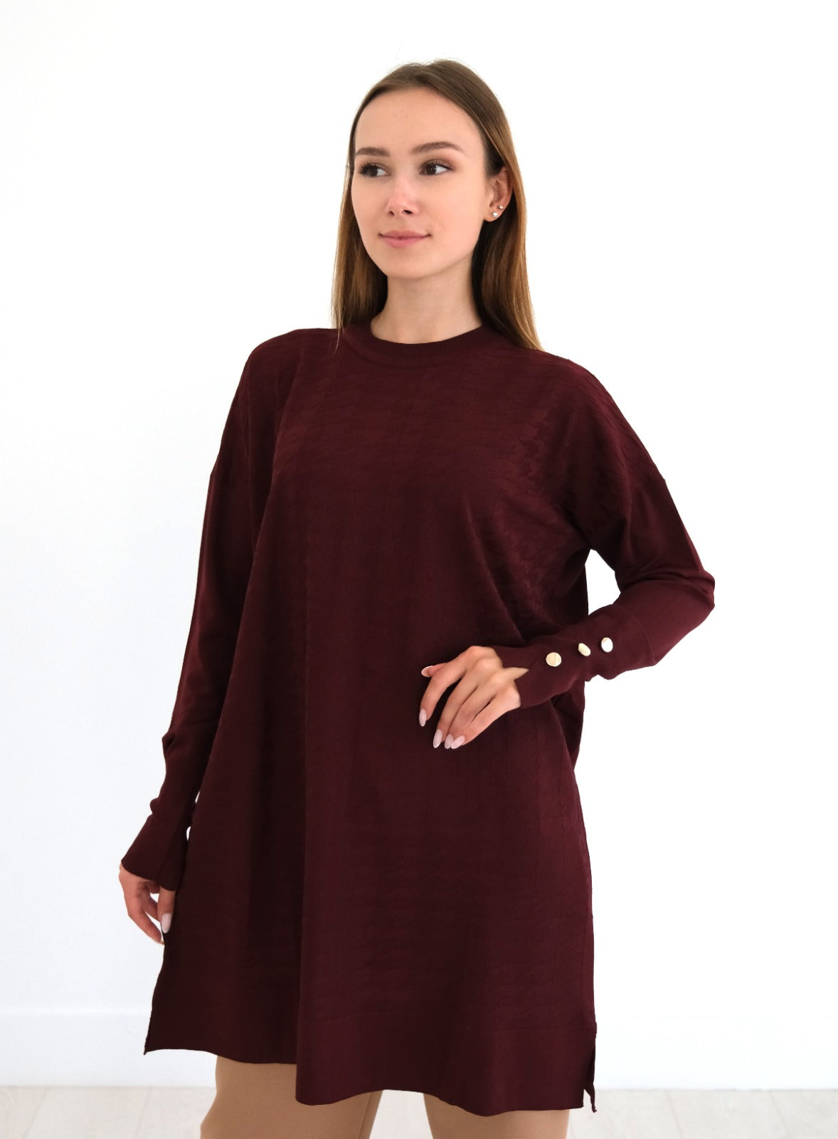 Cool-Touch Houndstooth Tunic