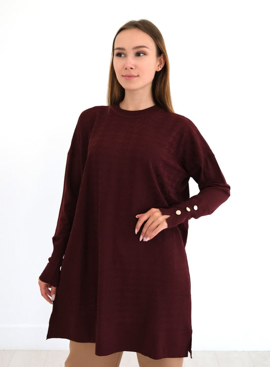 Cool-Touch Houndstooth Tunic