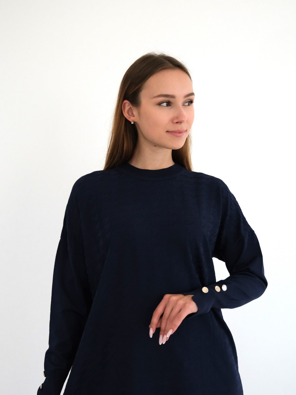 Cool-Touch Houndstooth Tunic