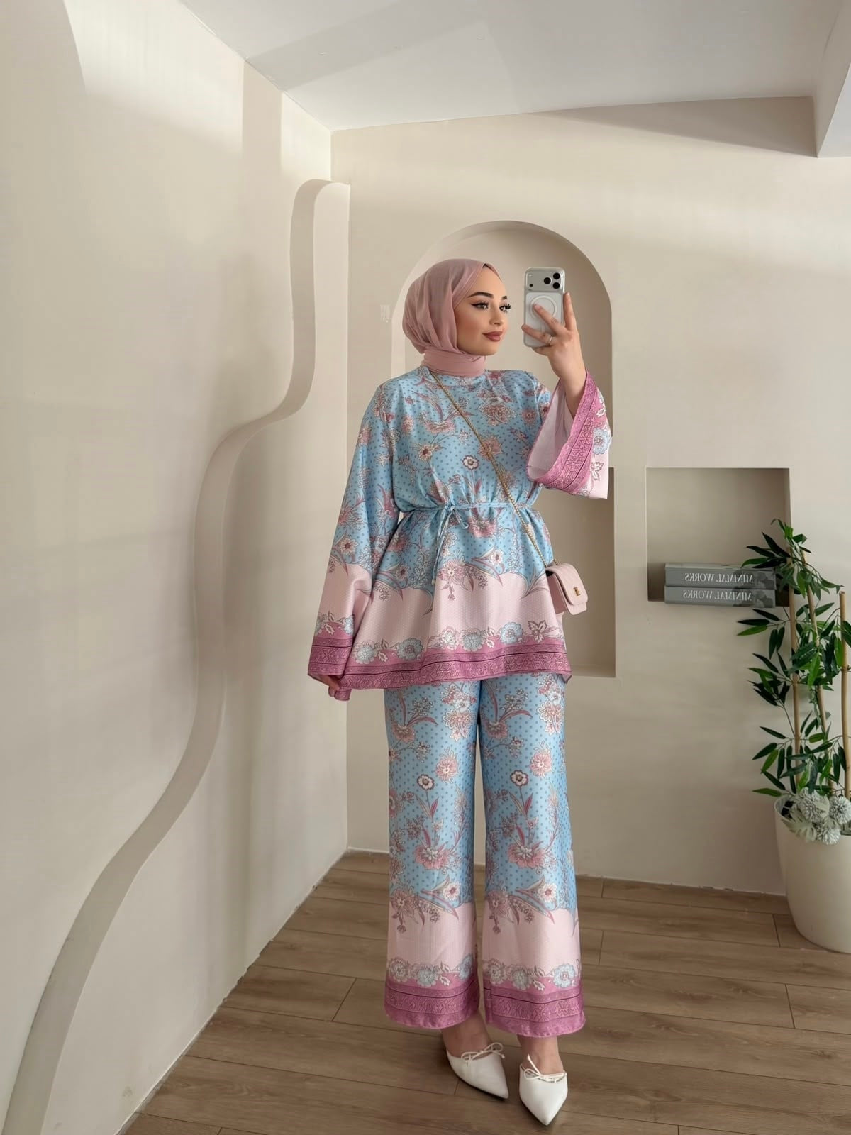 Harmony Satin Set - Romantic Blue