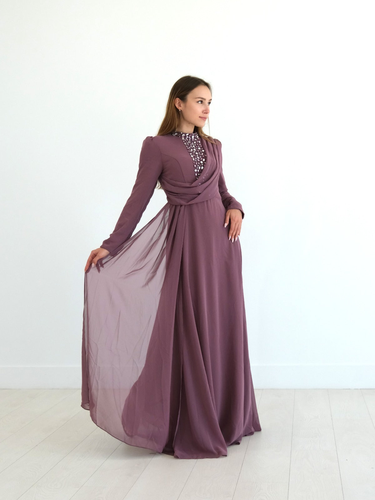 Nora Dress in Purple