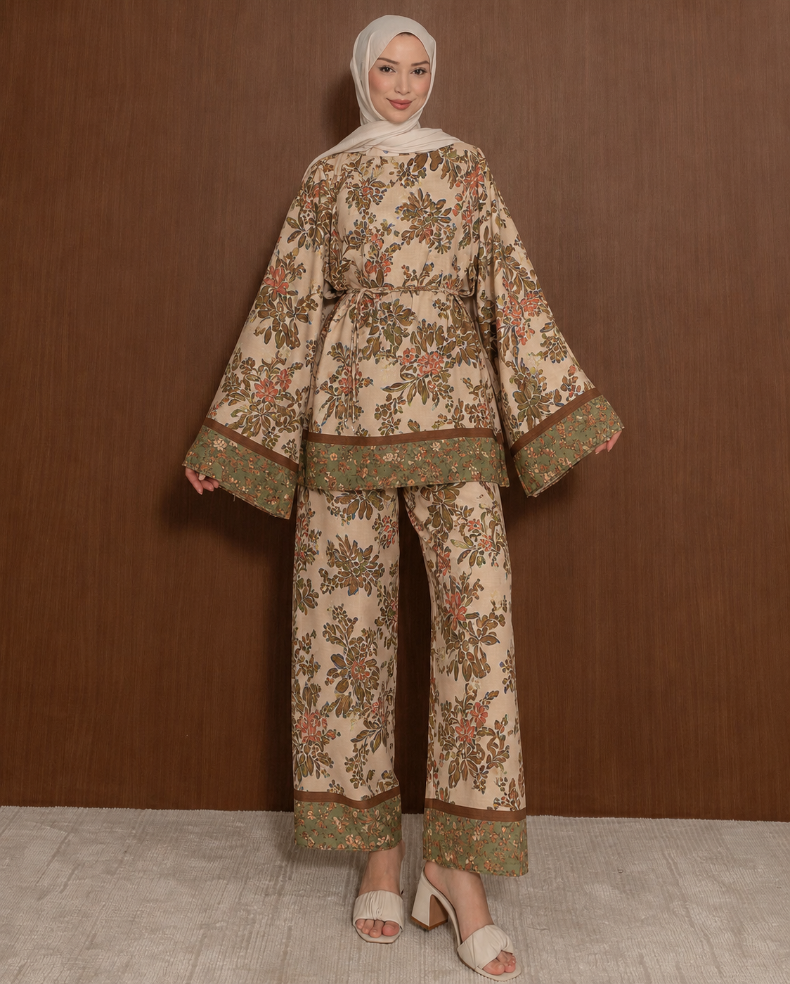 Breeze Linen Set - Olive