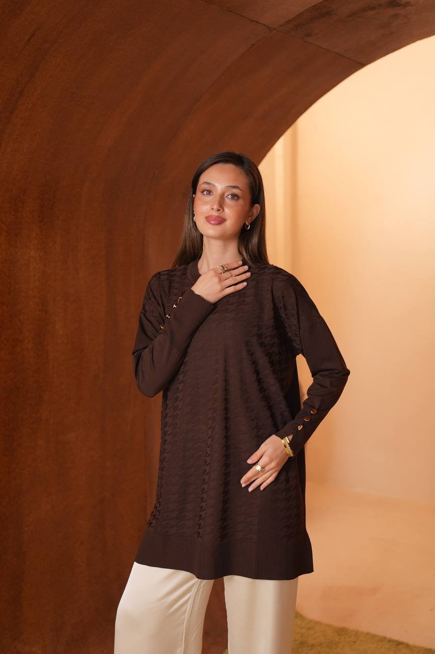 Cool Touch Tunic in brown – Modestique