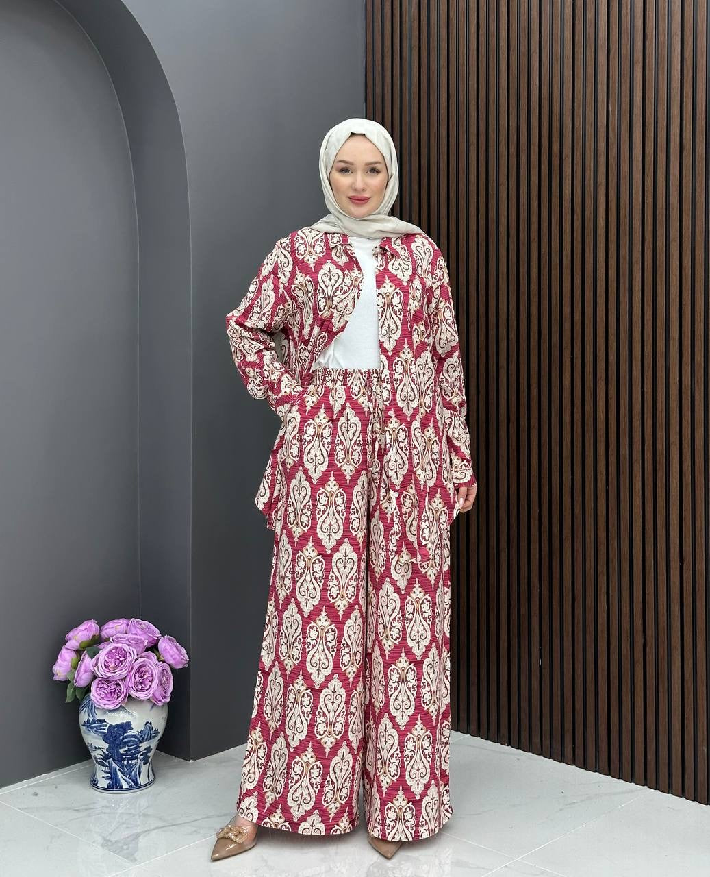 Damask Pant Set