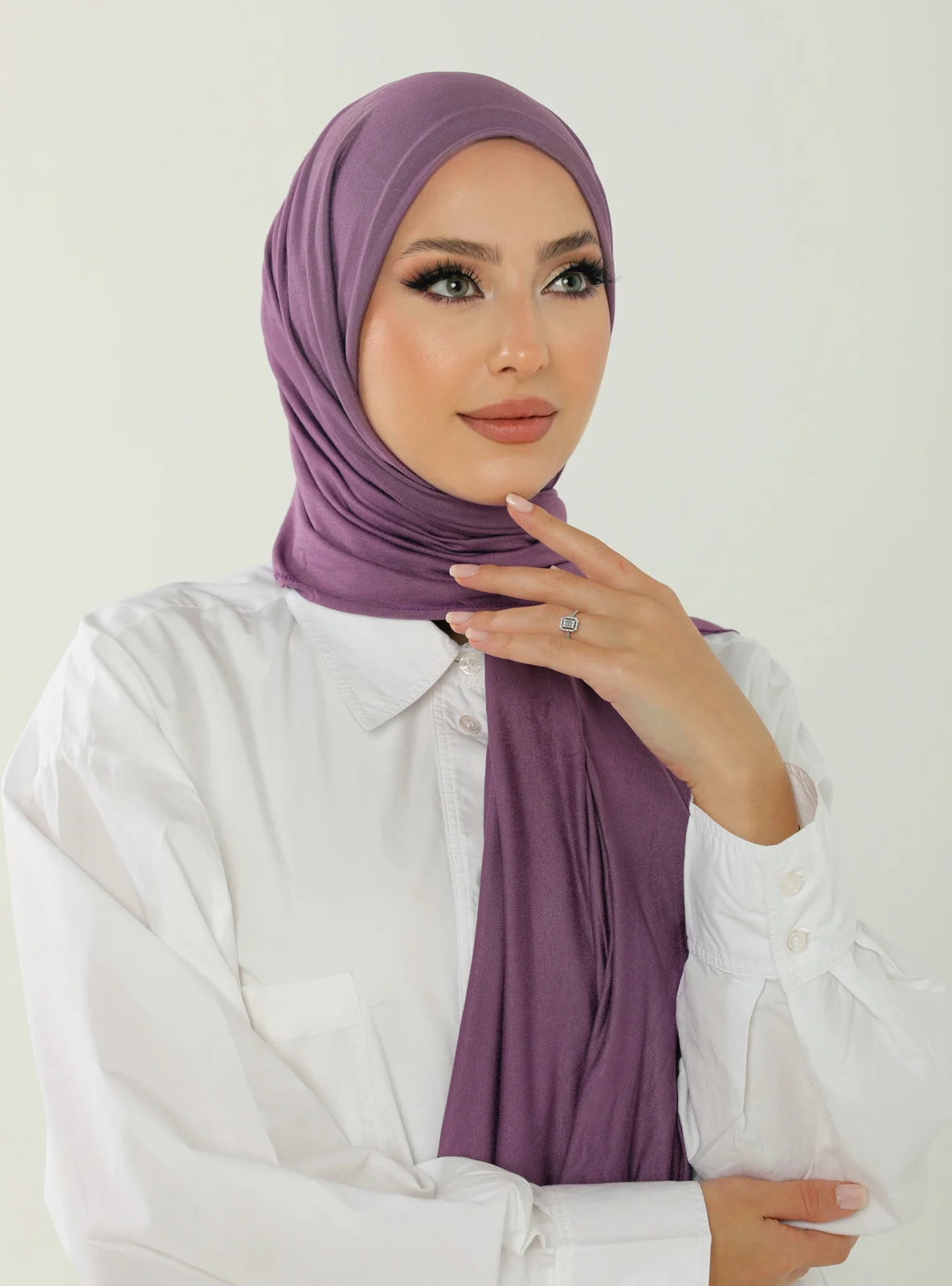 Jersey Hijab - Purple