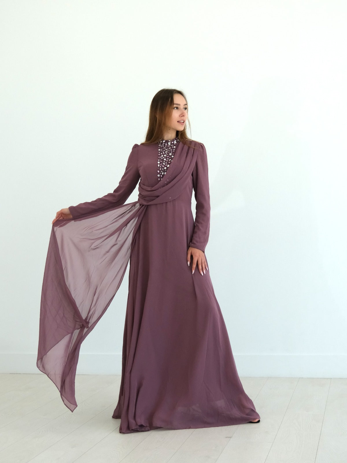 Nora Dress in Purple
