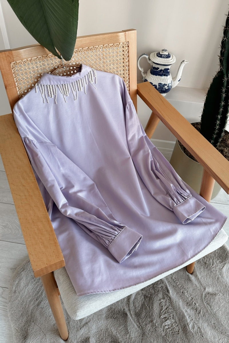 Pearl Collar Tunic