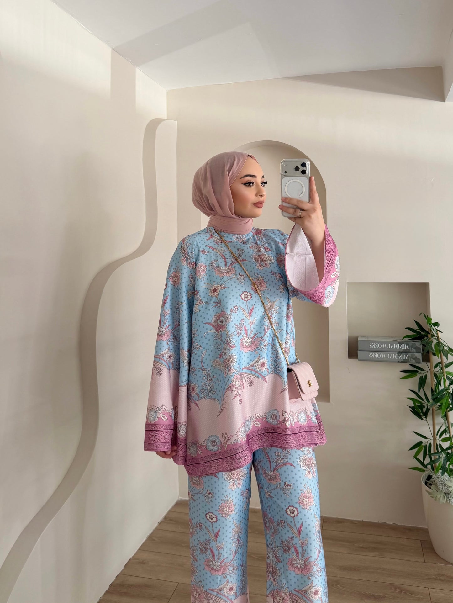 Harmony Satin Set - Romantic Blue