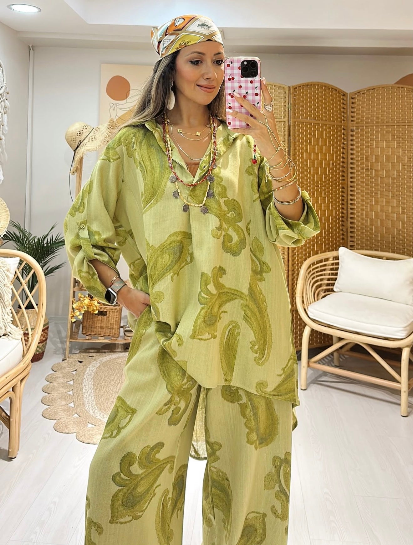 Bohemian Pistachio Set