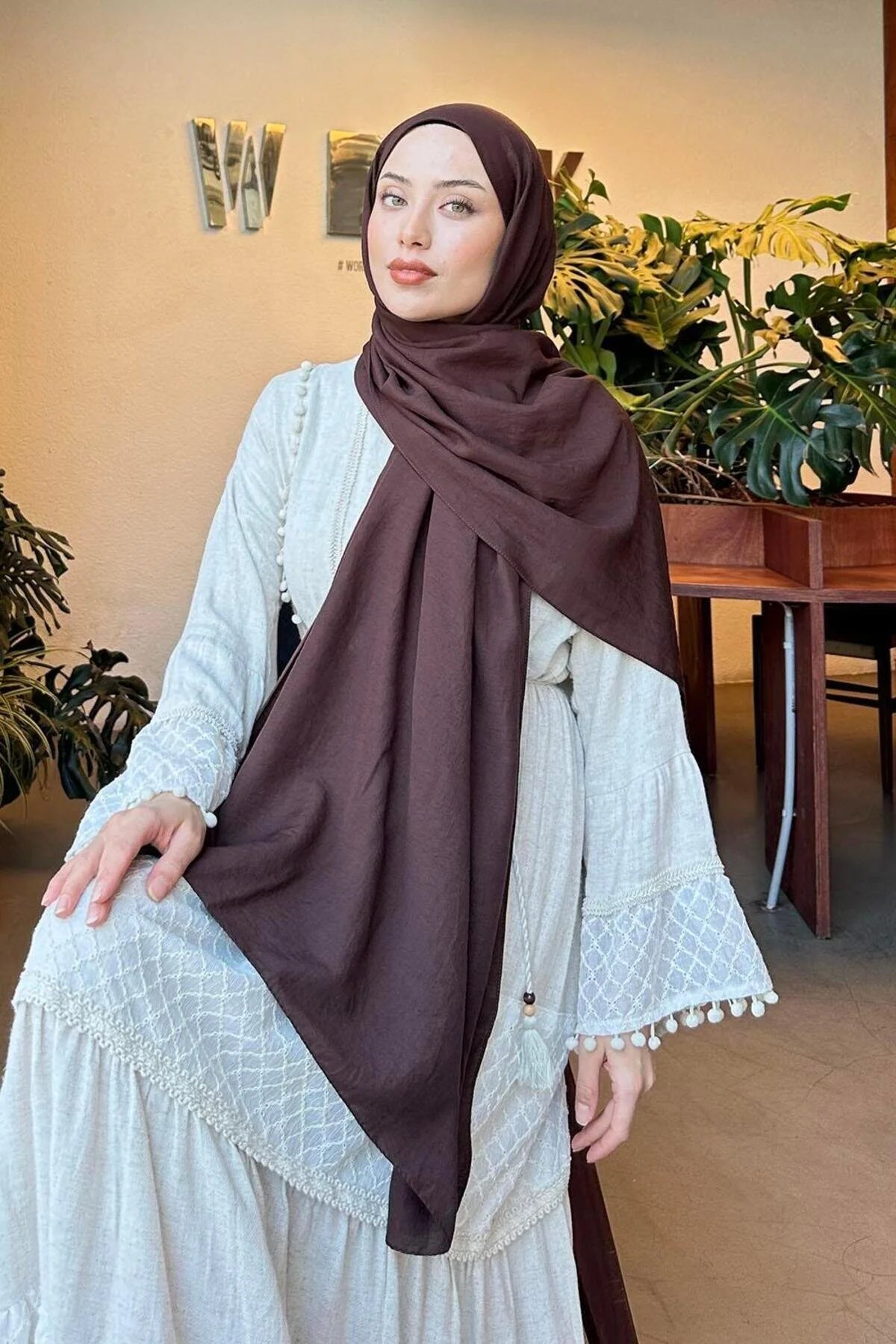 Comfort Cotton Hijab - Bitter Brown