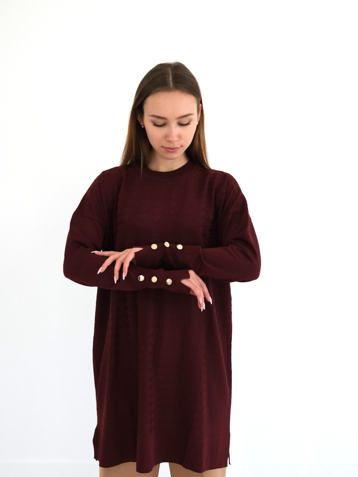 Cool-Touch Houndstooth Tunic