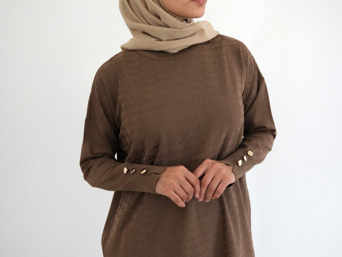 Cool-Touch Houndstooth Tunic