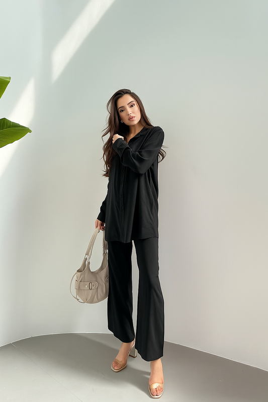 Summer Pant Set - Black