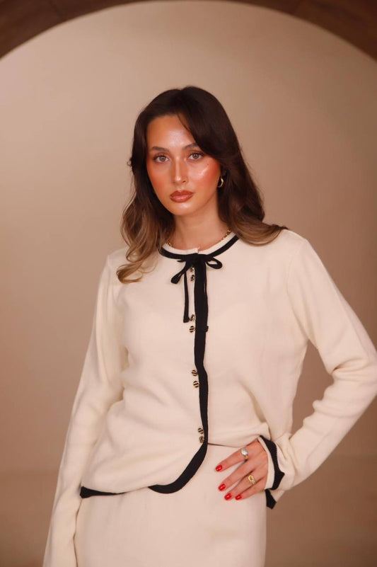Belle Knit Set in cream – Modestique