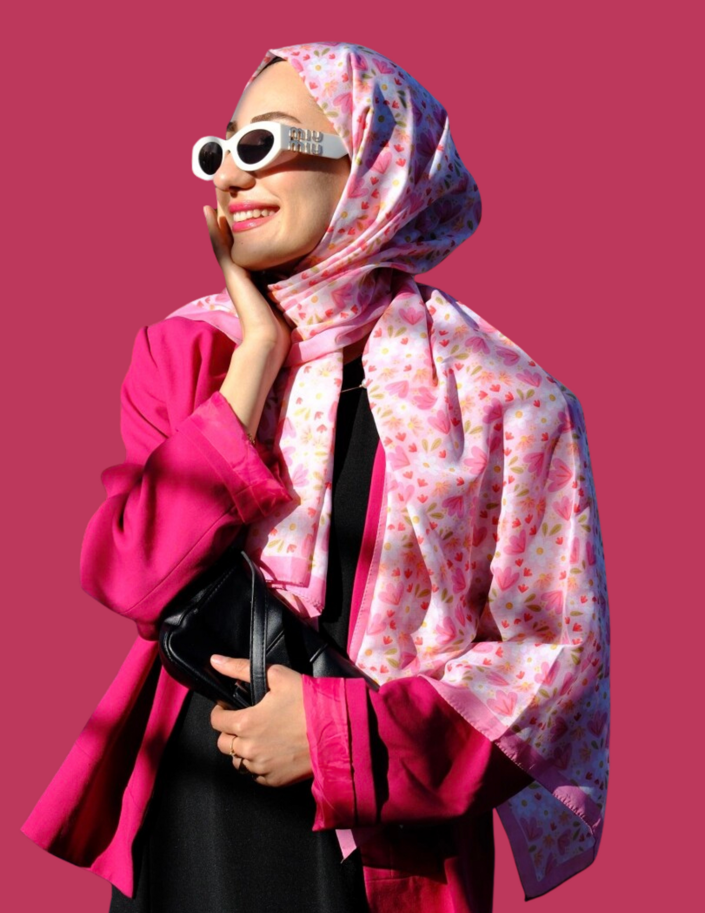 Mom & Me Print Hijab Set - Mini Bloom