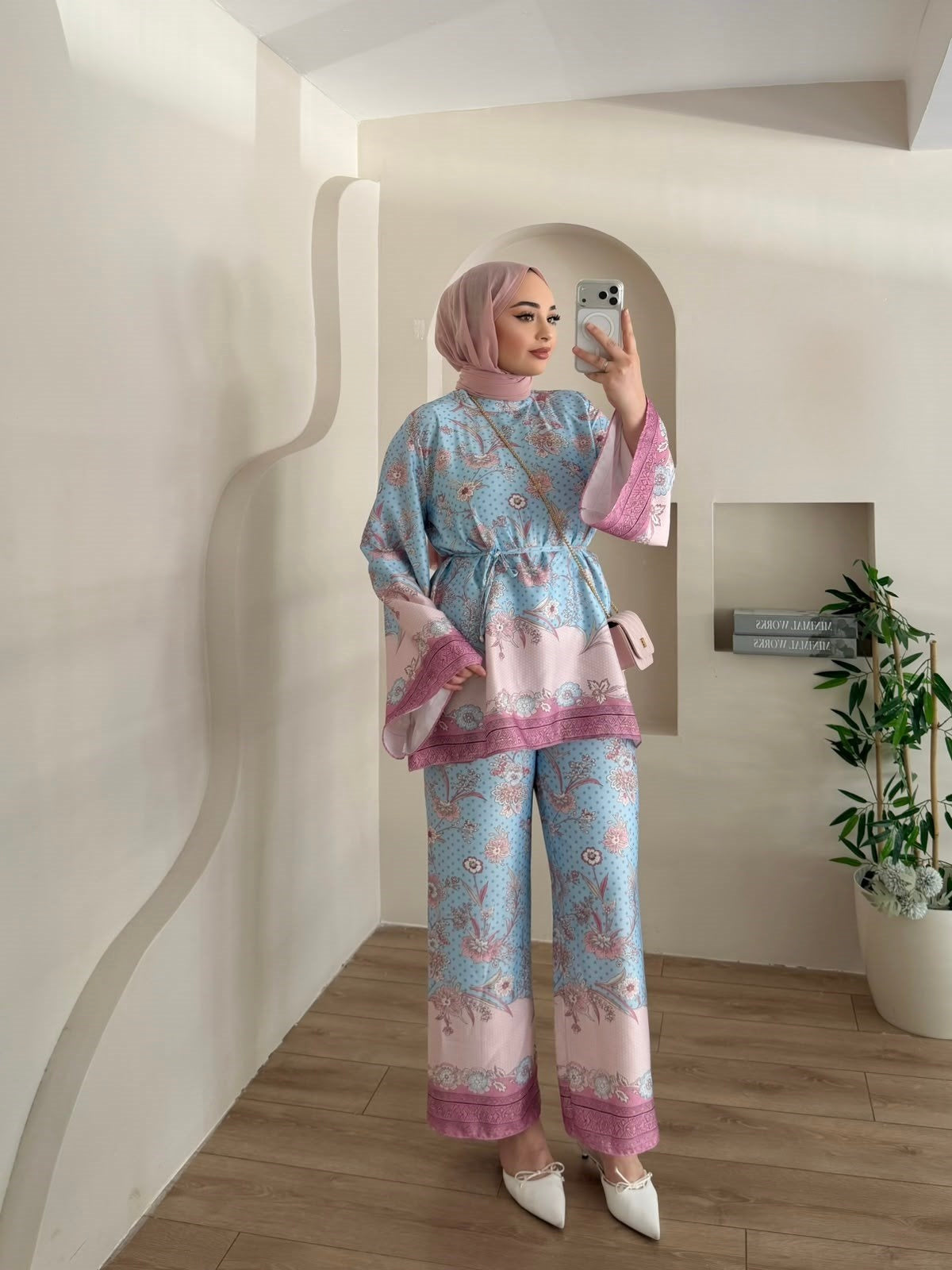 Harmony Satin Set - Romantic Blue