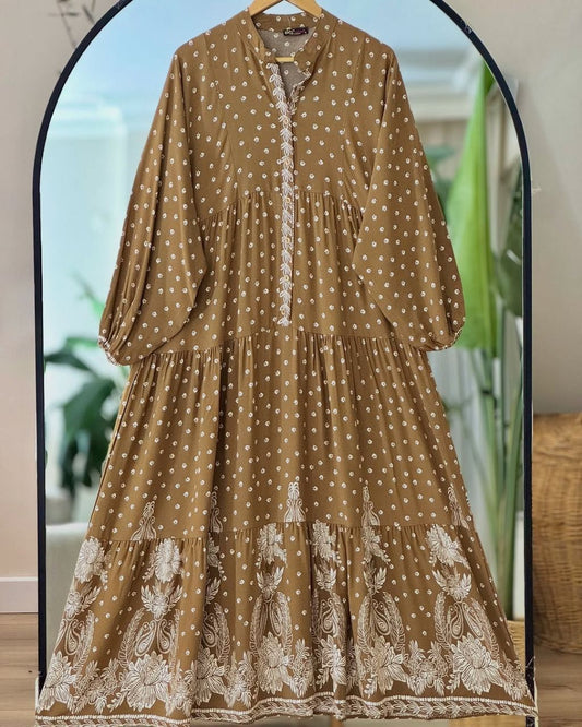 Summer Dress - Light Brown