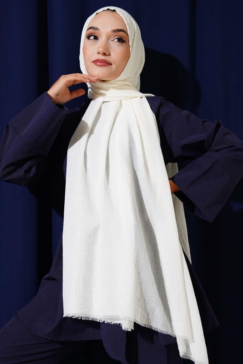 Bamboo Crush Hijab - White