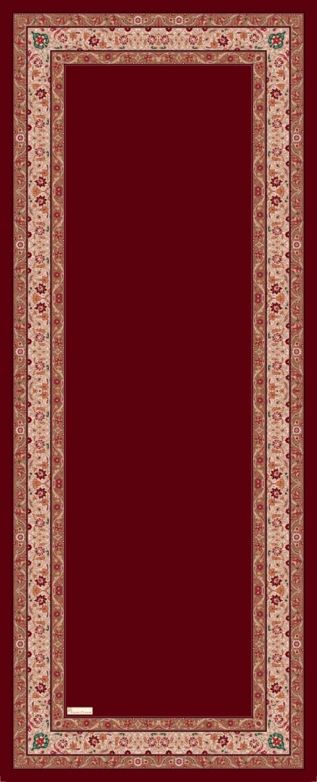 Royal Ottoman Print Hijab - Maroon
