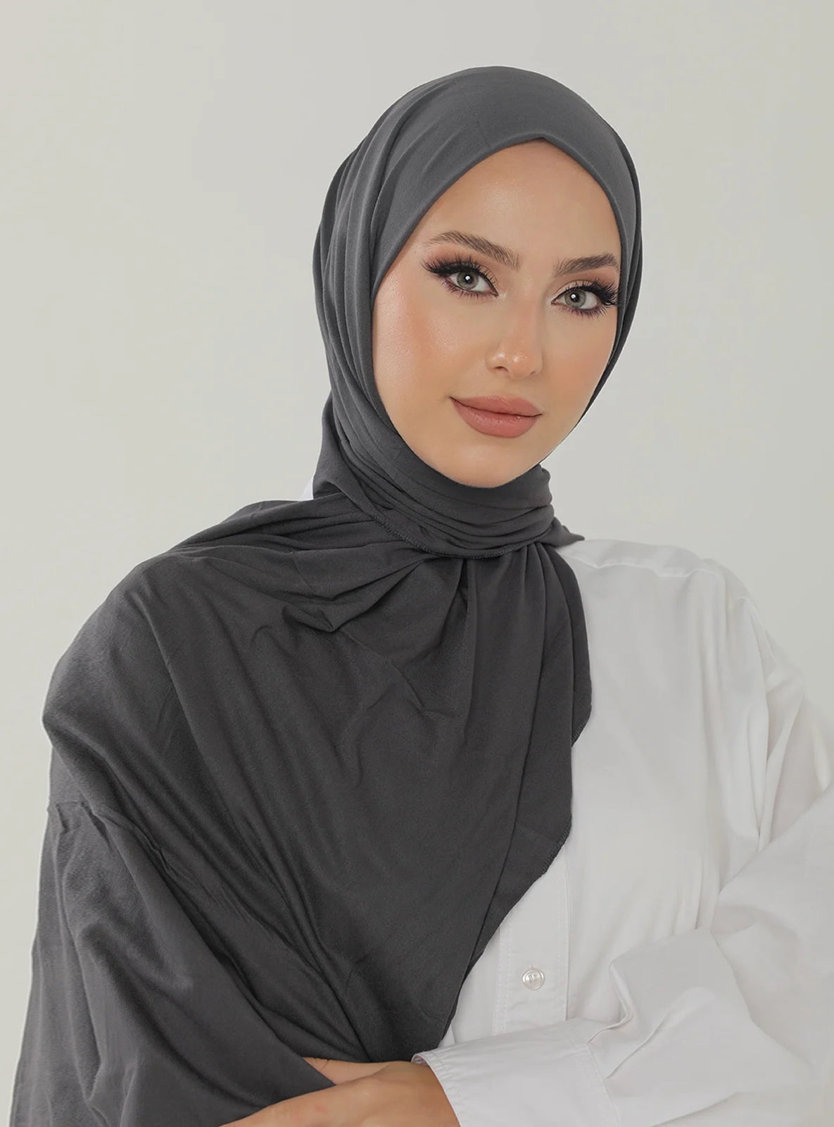 Jersey Hijab - Dark Gray