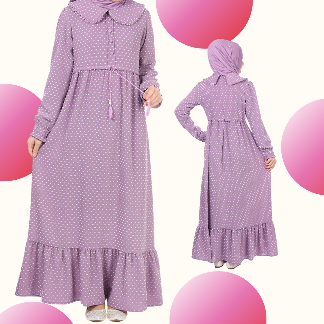 Purple Bloom Dress for Girls