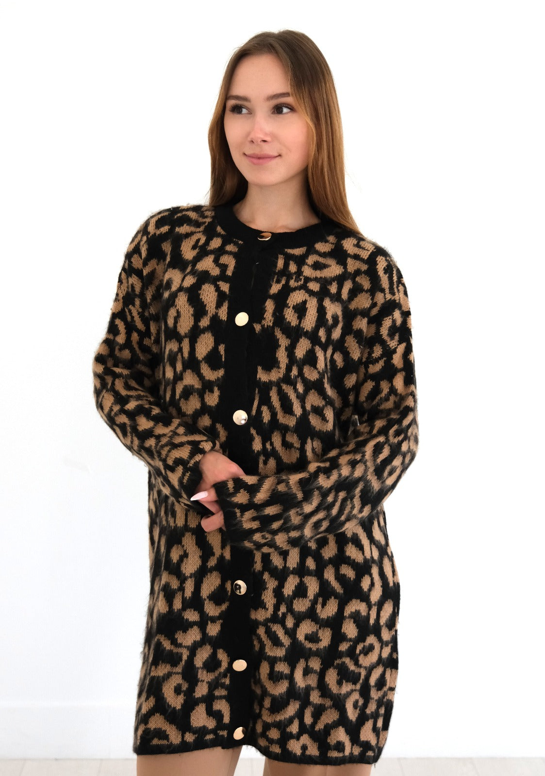 Leopard Print Cardigan