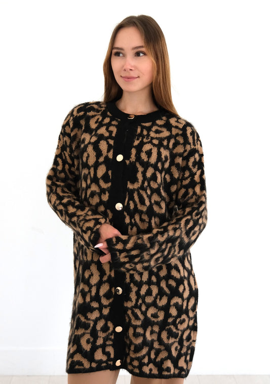 Leopard Print Cardigan